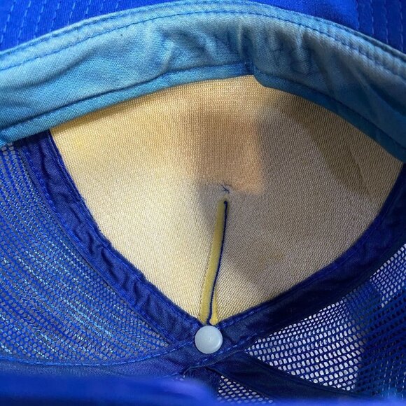 BSA Fundamentals of Scouting Trucker Hat 1989 Blue Mesh Vintage - Picture 5 of 6